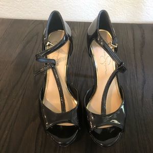 Jessica Simpson t-strap patent leather heels